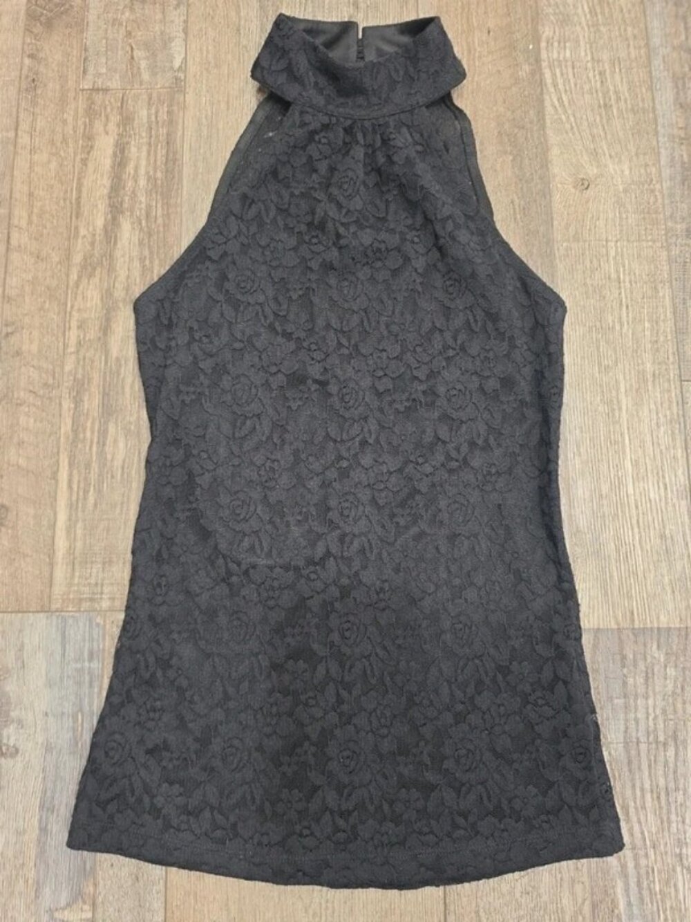 G by Guess XS black lace top coquette going out date night